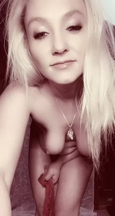 amateur blonde boobs gif