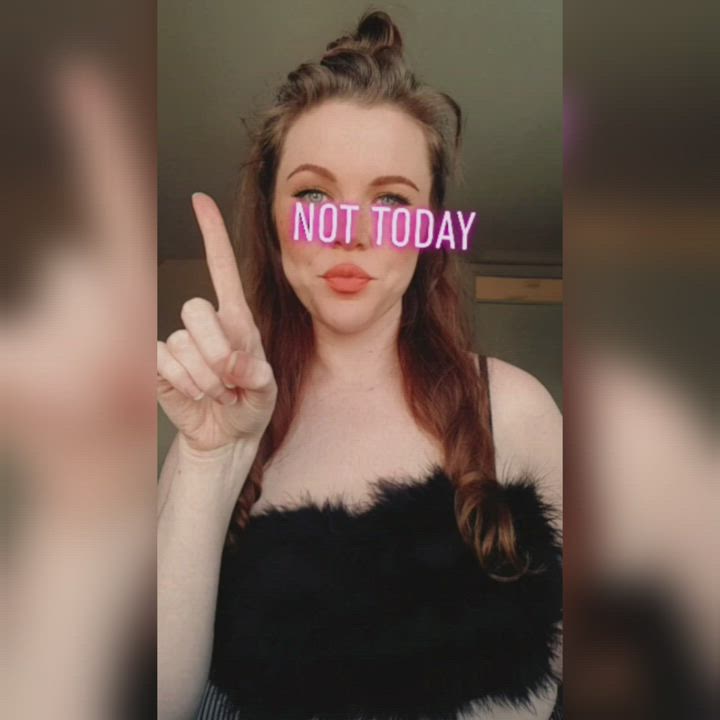 Femdom Goddess Redhead Tease Worship gif