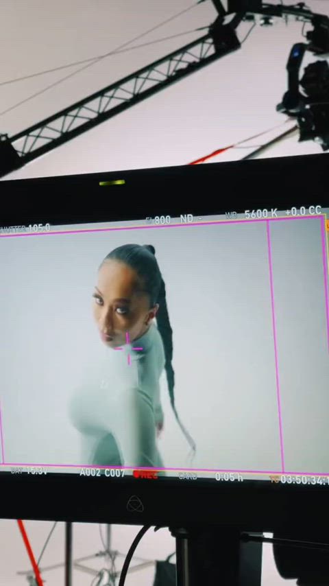 asian fitness petite ponytail thick gif