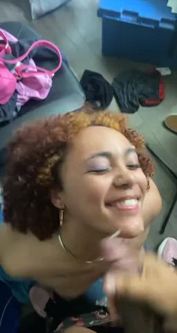 Cumshot Face Fuck Tits gif
