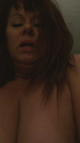 amateur big tits boobs milf redhead tits gif