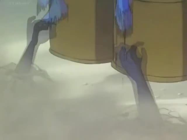 Gatchaman Ken fights off Blackbirds