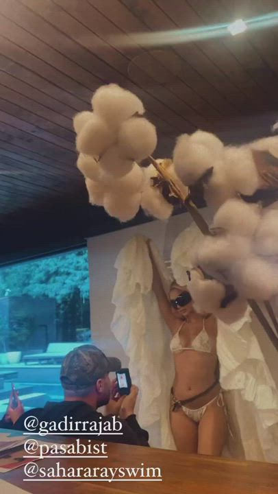 Bikini Tease White Girl gif