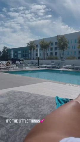 Bikini Pool White Girl gif