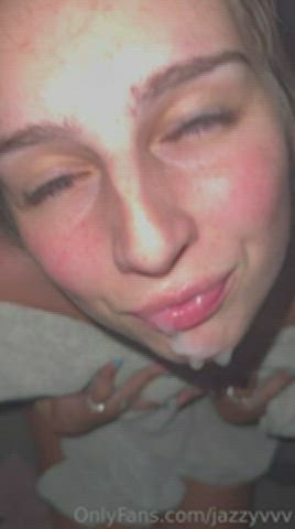 amateur babe cum cumshot onlyfans gif