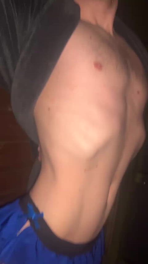 ass booty cute gay public twink upskirt gif