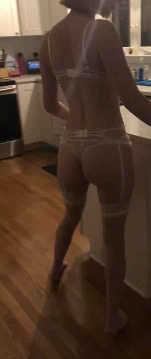 Hope you enjoy white lingerie on my little MIL[F] Butt