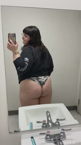 Ass BBW Big Ass Chubby Pawg Shaking Work gif