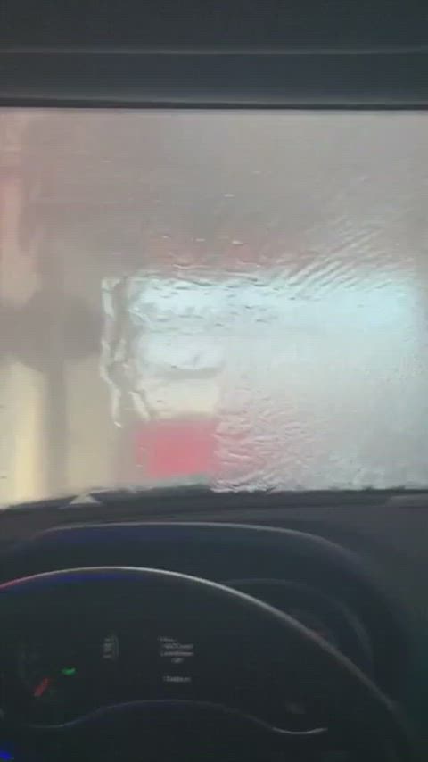 My penis at the busy car wash