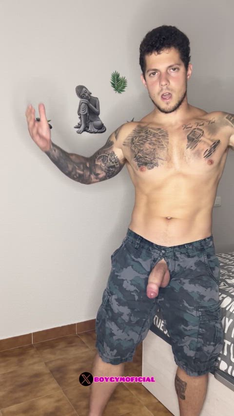 big dick cock creampie cum cumshot gay male masturbation onlyfans solo gif