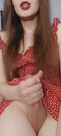 Nothing like having a hand around my girlcock, with something deep up my ass...Your