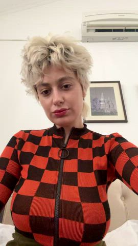 babe big tits boobs cute huge tits natural tits solo tiktok tits gif