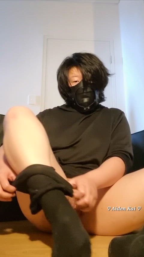 boy pussy knee high socks mask pussy pussy lips shaved pussy tik-tok gif