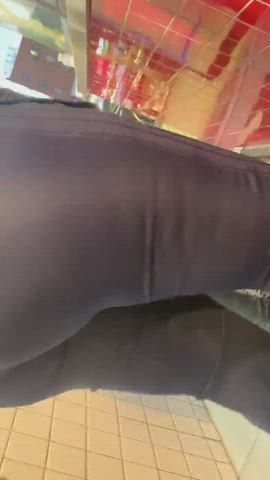 Candid Latina Yoga Pants gif