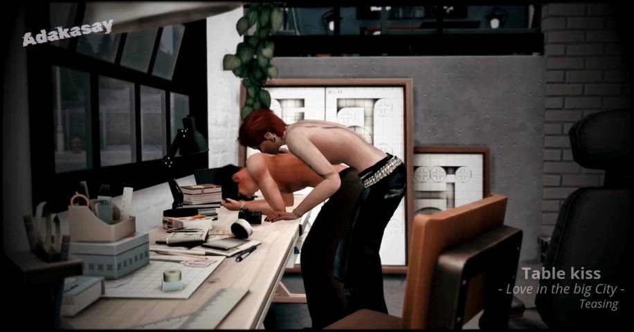 animation cute cutelilcouple gay kiss kissing lift and carry sfw animated-sex gif