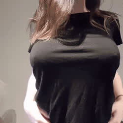 Boobs NSFW Natural Tits Solo Striptease Tease Tits Titty Drop gif