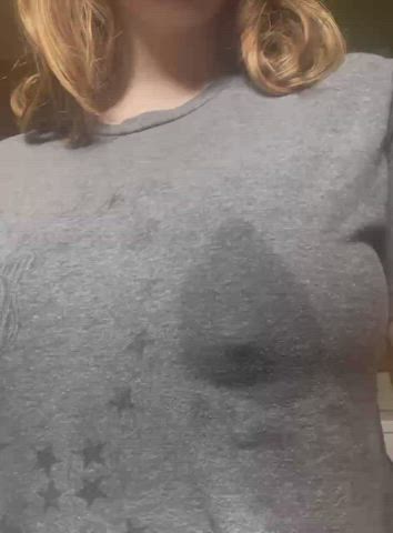 woke up with a wet shirt again