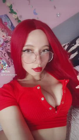 amateur asshole big tits pussy redhead gif