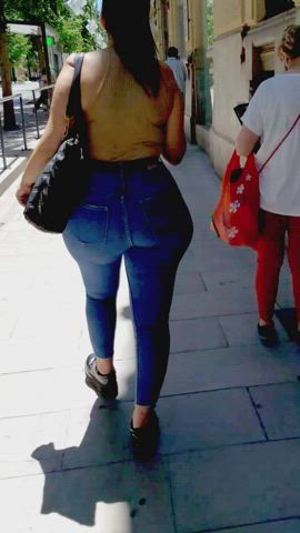 ass bbw big ass candid jeans pawg spy thick voyeur gif