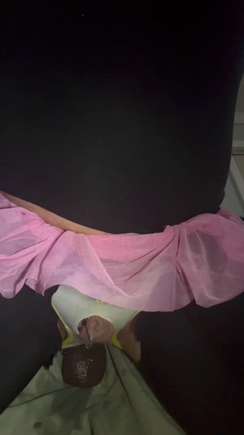 clit cumshot sissy gif