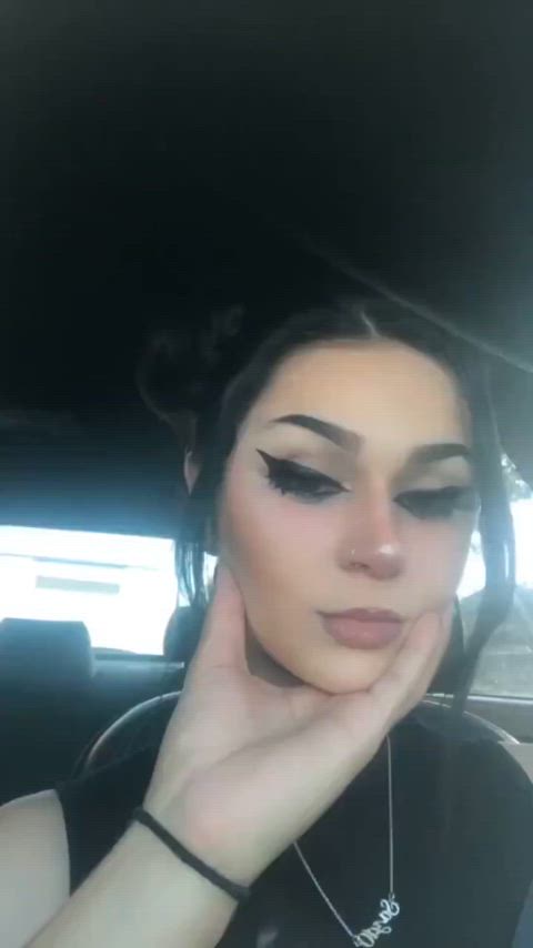 amateur babe blowjob deepthroat goth homemade nsfw pov sucking throat fuck amateur-girls