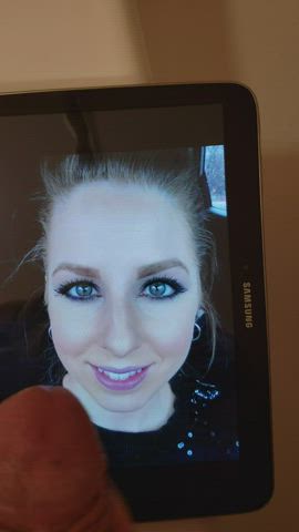 cumshot eye contact smile tribute gif