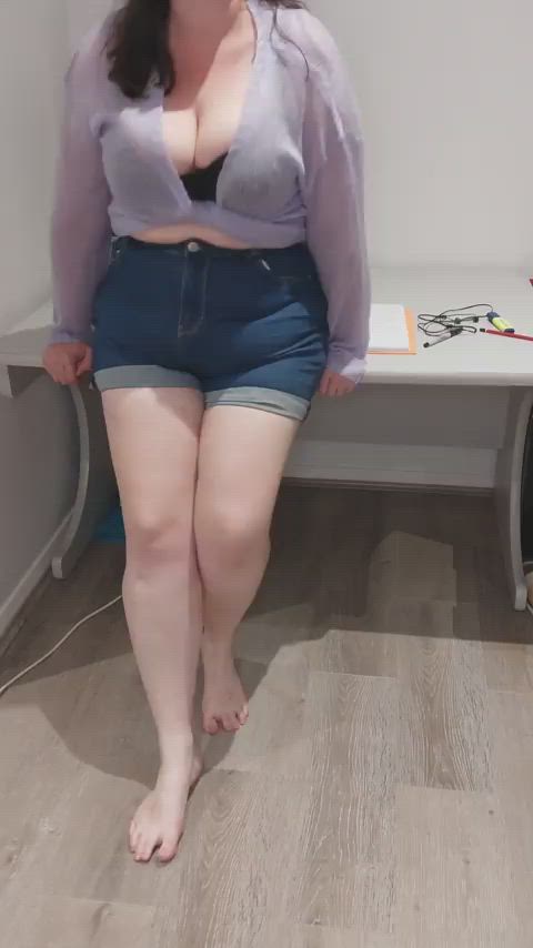 bbw big tits homemade natural tits onlyfans gif