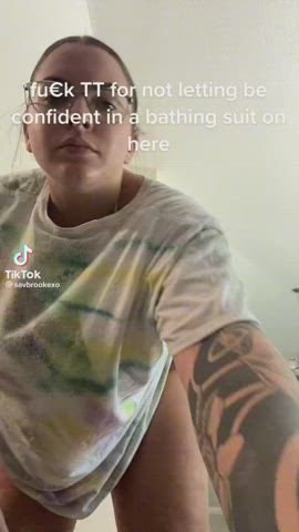 bbw big tits bikini natural tits thick r/nsfwfunny gif