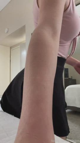 Ass Skirt Upskirt gif