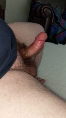 [OC] The first moment of my lips touching his delicious cut cock
