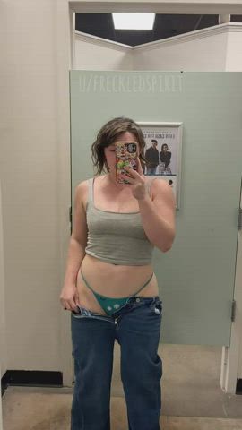 ass big ass freckles jeans pawg gif