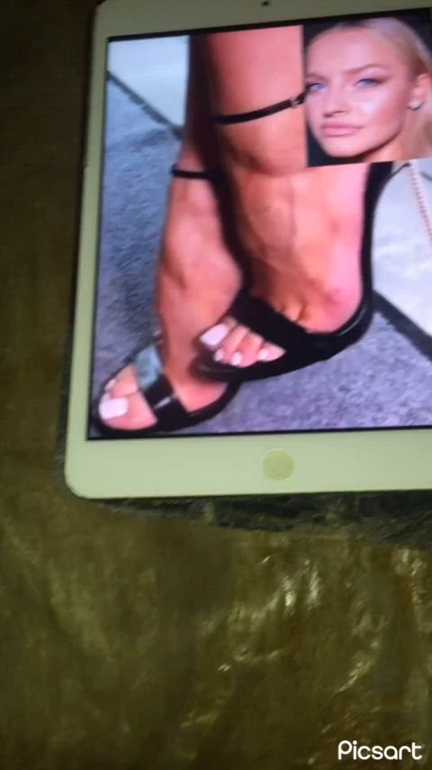 cum on feet cumshot feet fetish gif