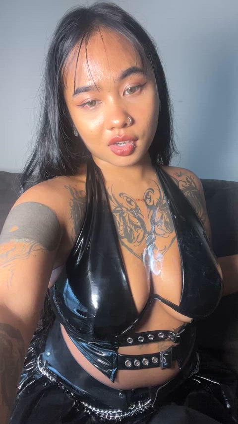 I'll only let you be my good boy once you're done cleaning this mess with your mouth