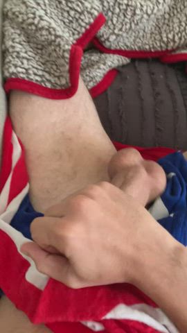 bwc big dick cock jerk off male masturbation masturbating thick cock uncut gif