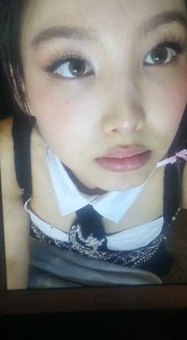 asian celebrity cumshot cute facial korean nsfw kpop gif