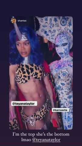 Karrueche Tran and Teyana Taylor