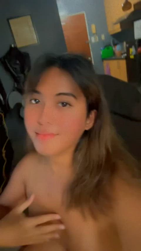 asian boobs cock gif