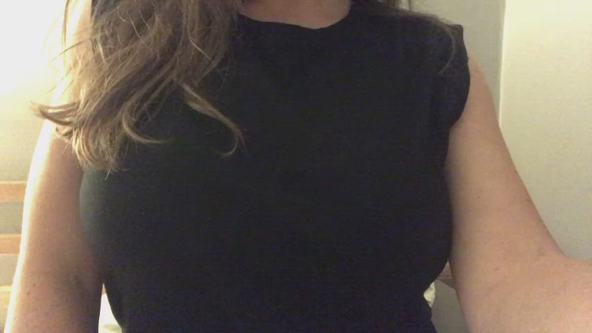 Showing off her tits turns her on