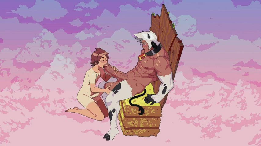 Animation Anime Big Balls Big Dick Blowjob Cartoon Cock Cock Worship Erection Fantasy