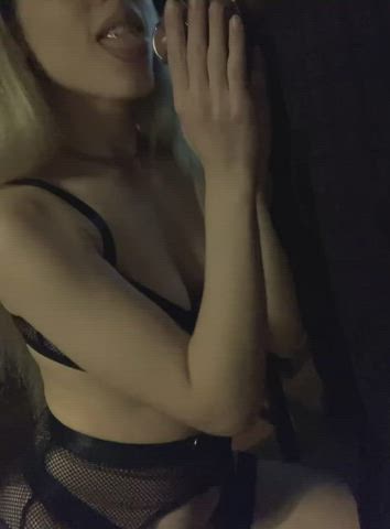 Licking you until you can’t take it…you’re so lucky baby!