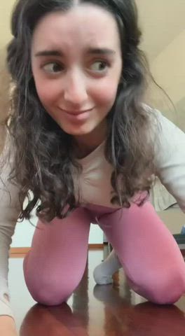 Amateur Ass Girls Spandex gif