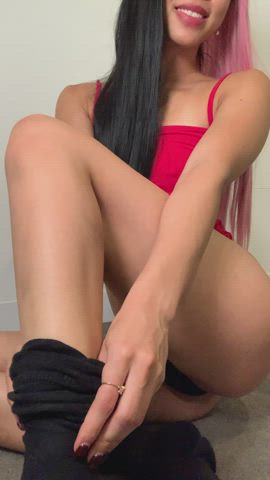 asian knee high socks socks gif