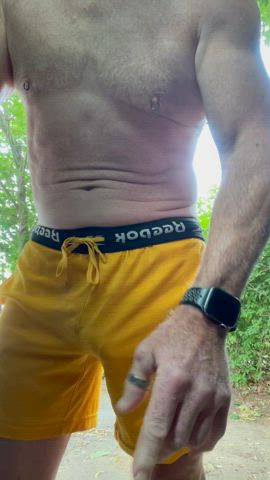 Checking my gear before my run