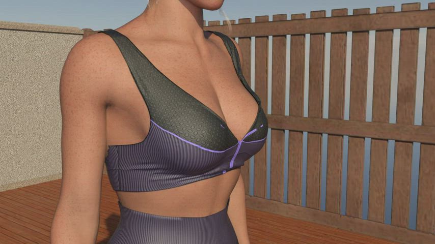 animation big tits fetish gif