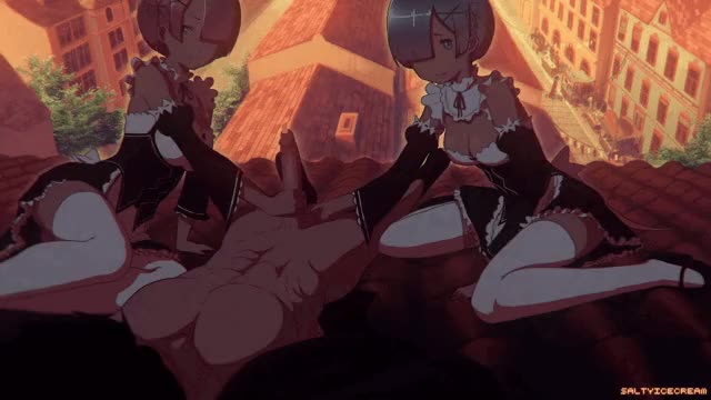 Handjob by Twins
