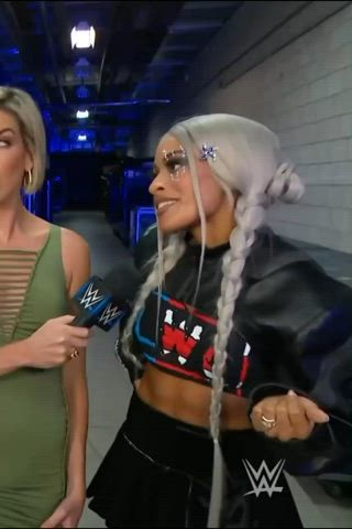 cute latina petite tight tiny tits wrestling gif
