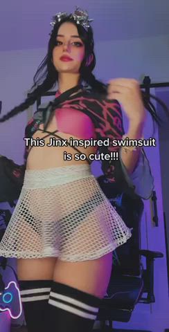 Jinx from Arcane / LOL bathing suit by Ami Inu