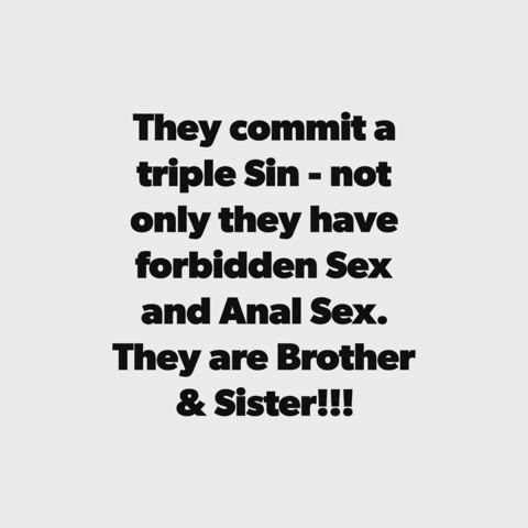 Brother and Sister they are commiting Sins
