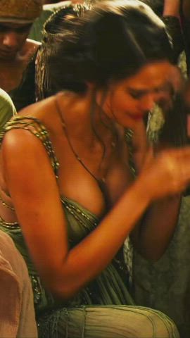 Celebrity Cleavage Indian gif