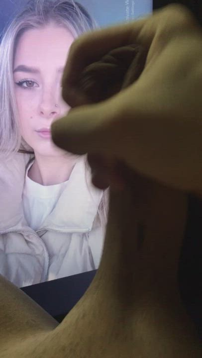 Cock Masturbating Tribute gif